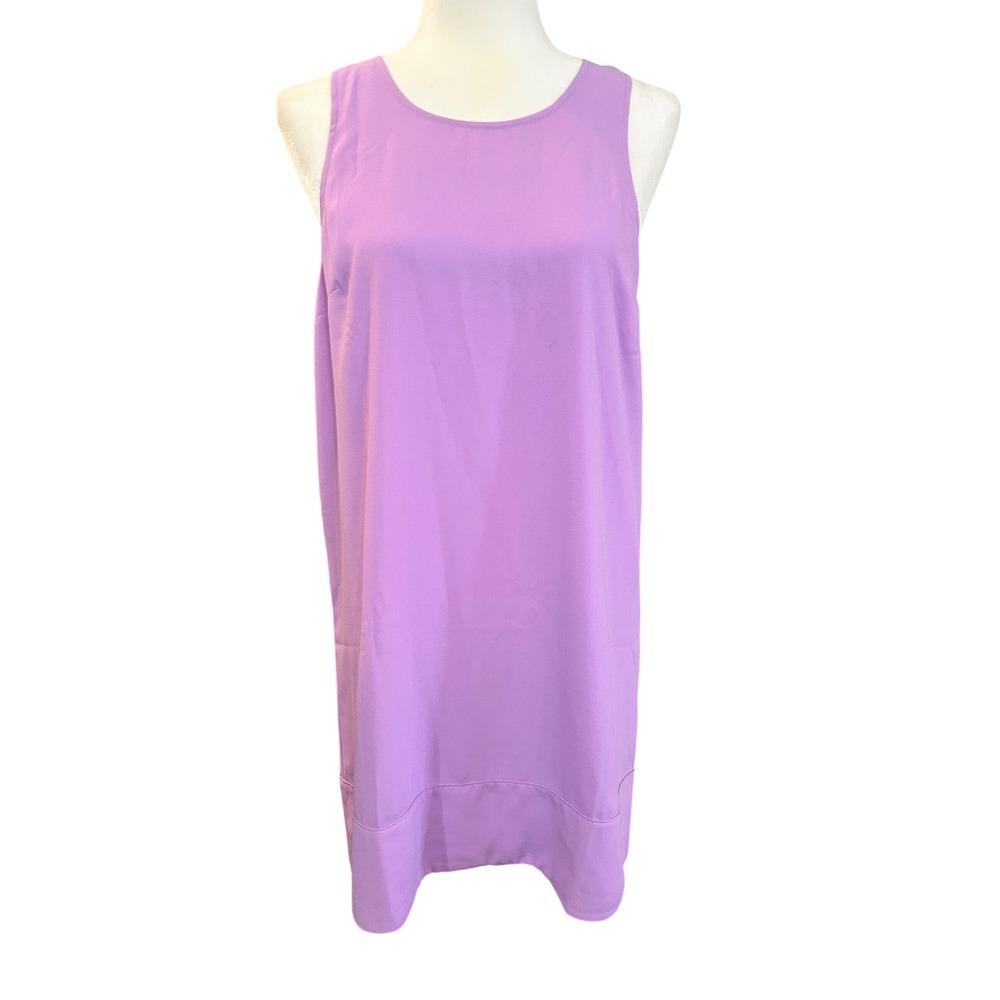 Leith‎ Womens Dress Sleeveless Purple Shift Dress Casual Lightweight Size M